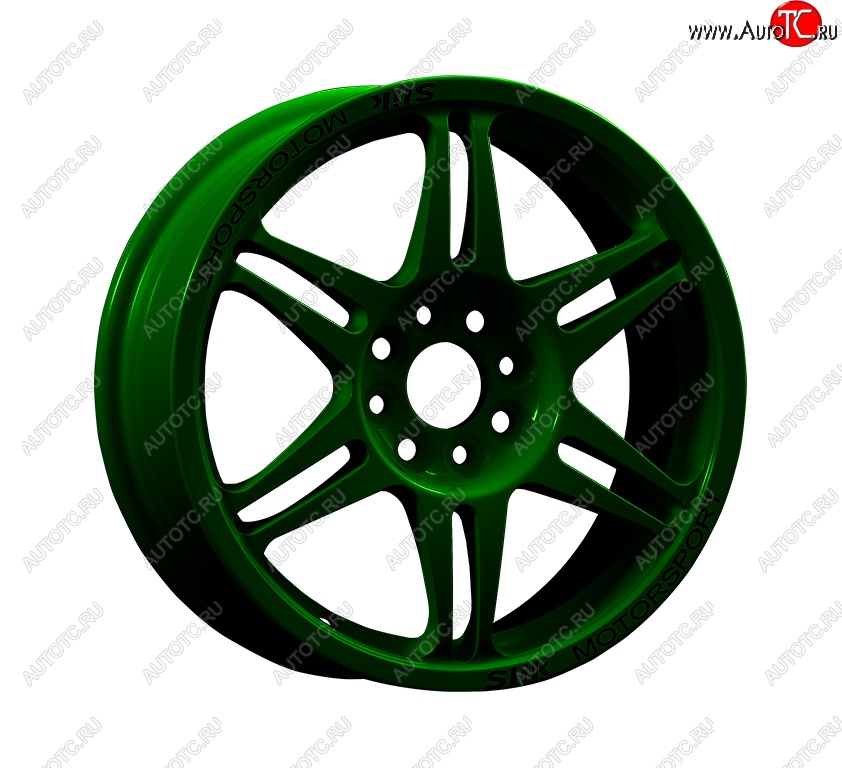 7 540 р. Кованый диск Slik Classic Sport L-152S 6.5x15   (Зеленый (GREEEN))  с доставкой в г. Майкоп