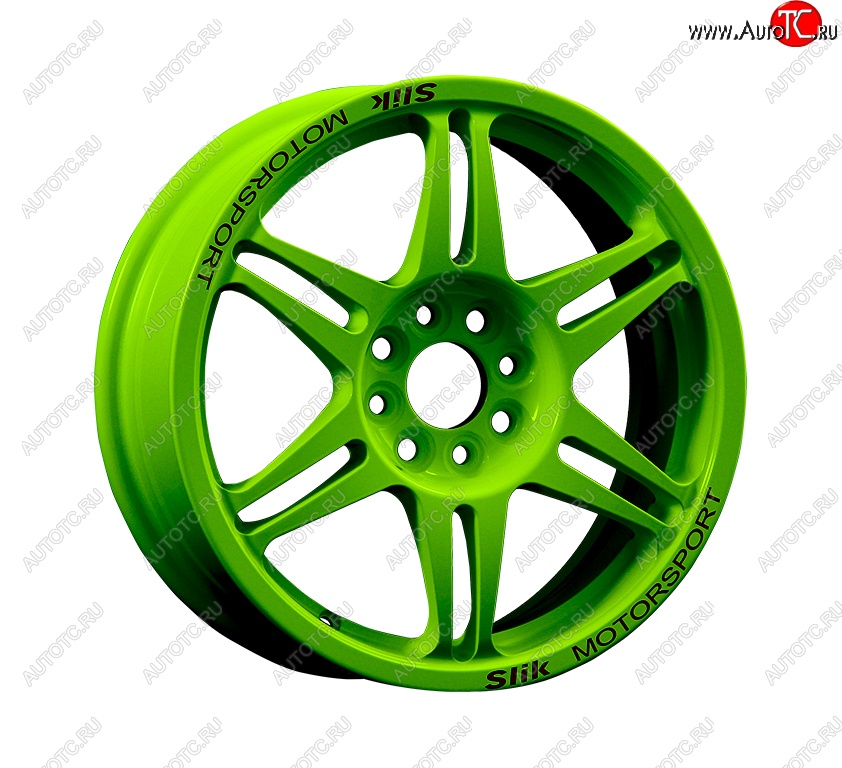 7 540 р. Кованый диск Slik Classic Sport L-152S 6.5x15   (RAL 6038 ярко-зеленый (6038))  с доставкой в г. Майкоп