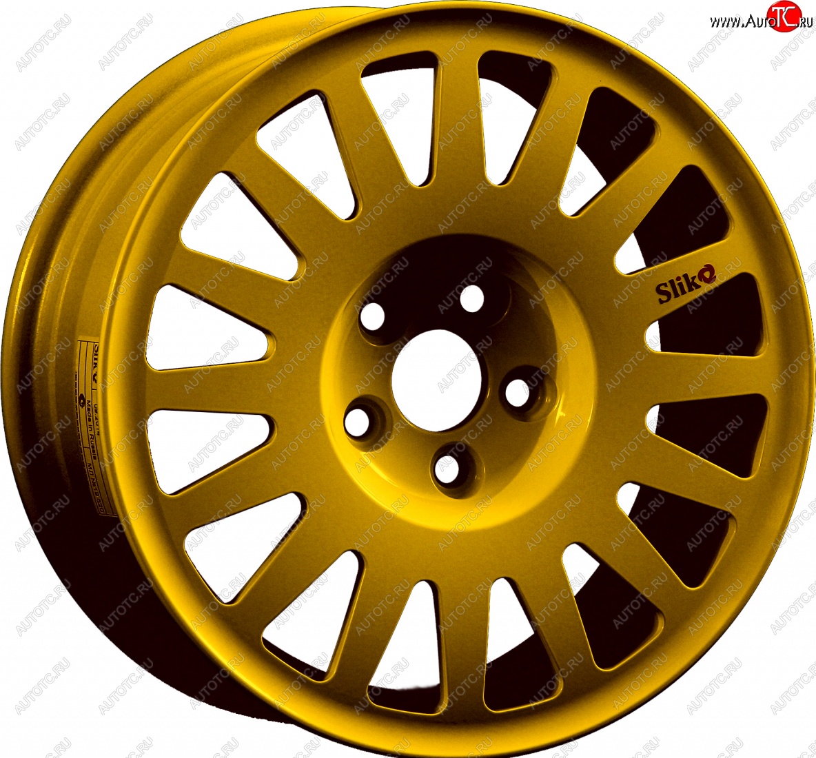 7 460 р. Кованый диск Slik Classic Sport L-1823S 5.5x15 Ravon R4 (2016-2020) 4x100.0xDIA56.6xET39.0 (Ярко желтый RAL1021 (YELLOW))