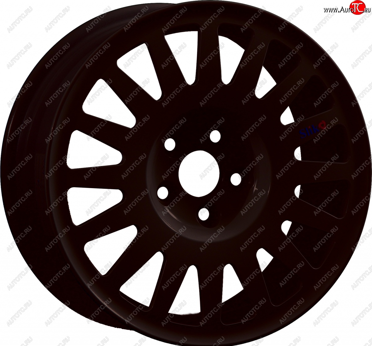 7 460 р. Кованый диск Slik Classic Sport L-1823S 5.5x15   (Черный матовый (MB))  с доставкой в г. Майкоп