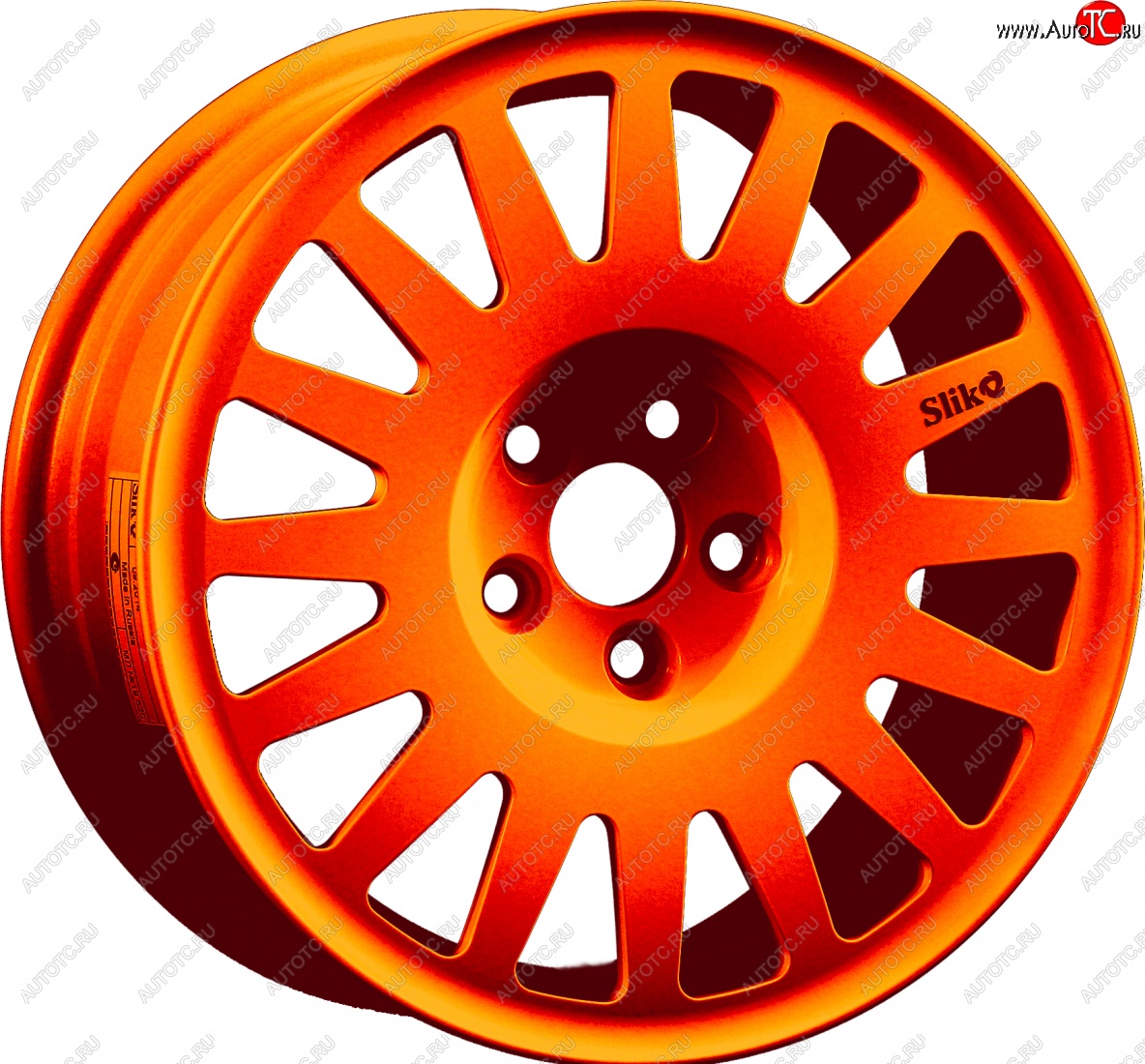 15 599 р. Кованый диск Slik Classic Sport L-1823S 6.5x15   (Ярко оранжевый (ORANGE))  с доставкой в г. Майкоп