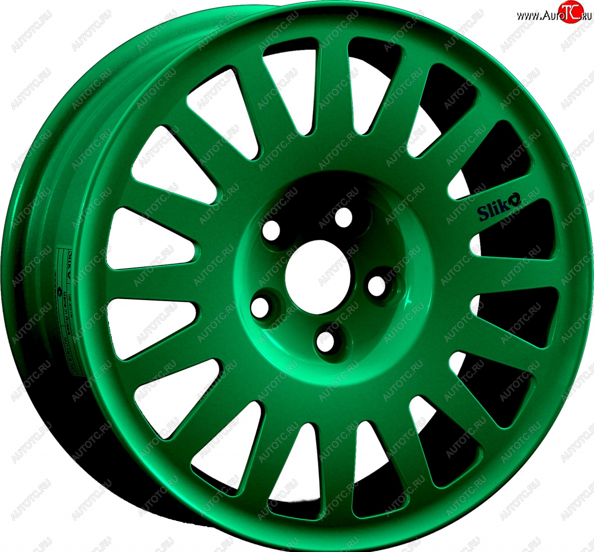 15 599 р. Кованый диск Slik Classic Sport L-1823S 6.5x15   (Candy изумрудно-зеленый (Candy Green))  с доставкой в г. Майкоп