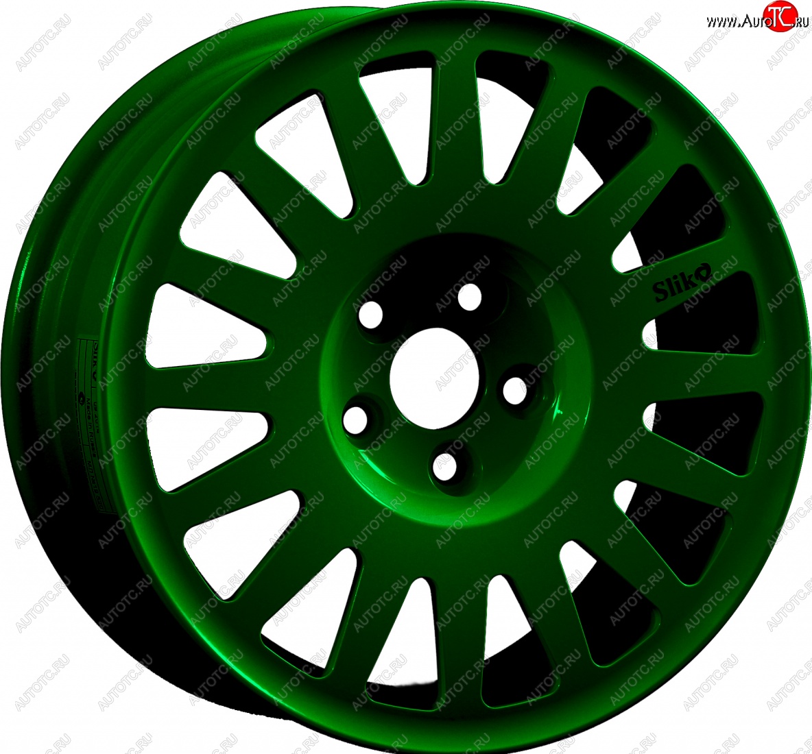 15 599 р. Кованый диск Slik Classic Sport L-1823S 6.5x15   (Зеленый (GREEEN))  с доставкой в г. Майкоп