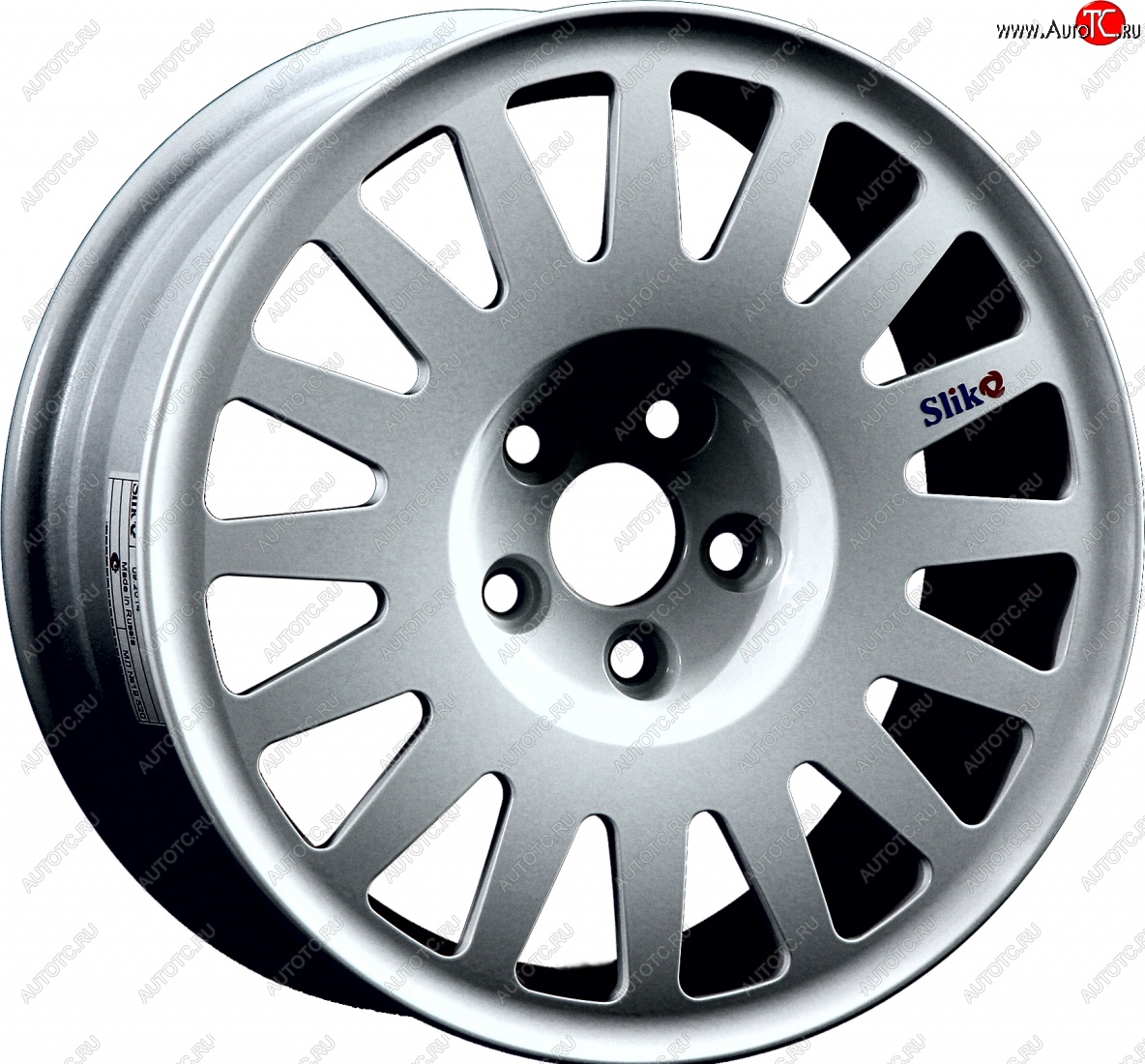 14 199 р. Кованый диск Slik Classic Sport L-1823S 6.5x15 Fiat Stilo (2001-2007) 4x98.0xDIA58.1xET43.0 (Серебристый светлый (S16))