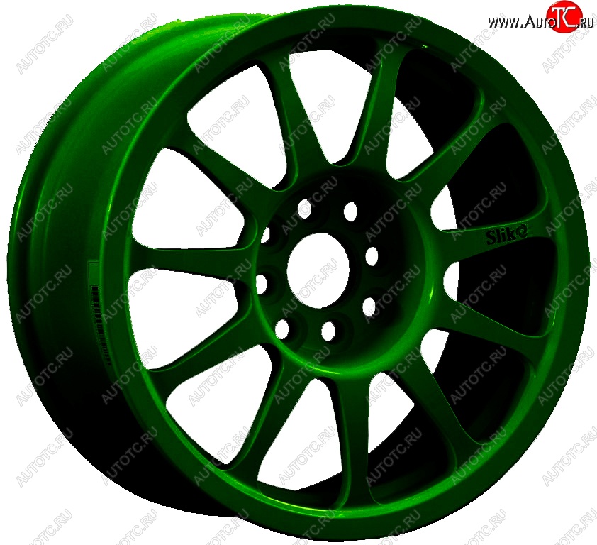 24 899 р. Кованый диск Slik Classic Sport L-1837S 7.0x15   (Зеленый (GREEEN))  с доставкой в г. Майкоп