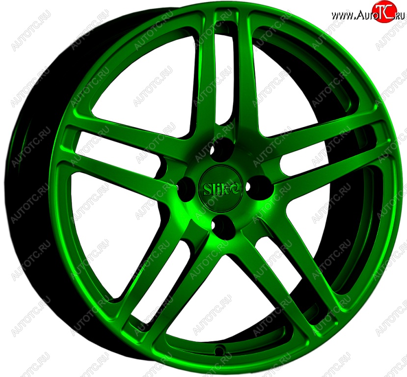 20 399 р. Кованый диск Slik Classic L-778 7.5x17   (Зеленый (GREEEN))  с доставкой в г. Майкоп