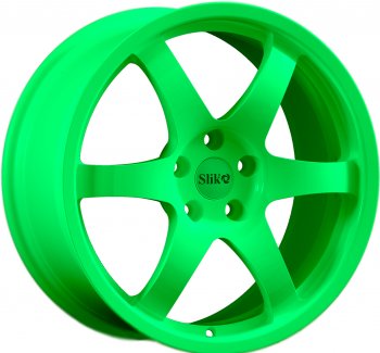 Кованый диск Slik Classic L-807 8.0x18  (RAL 6038 ярко-зеленый (6038))
