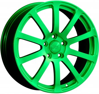 Кованый диск Slik PREMIUM L-812 8.5x18  (RAL 6038 ярко-зеленый (6038))