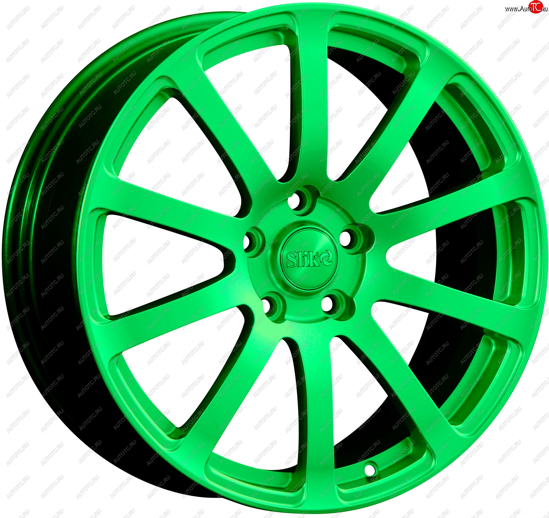 22 299 р. Кованый диск Slik PREMIUM L-812 8.5x18   (RAL 6038 ярко-зеленый (6038))  с доставкой в г. Майкоп