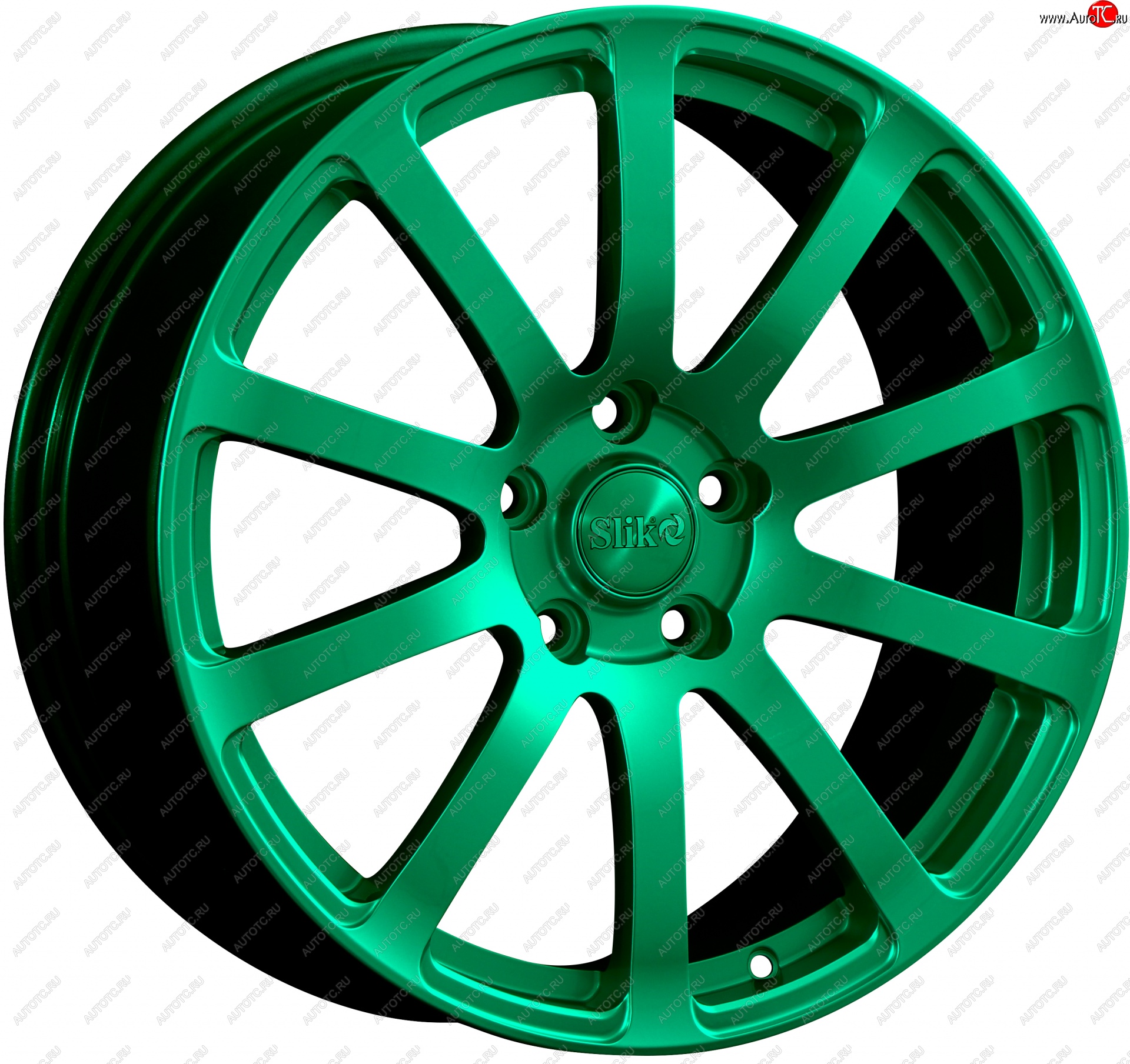 22 299 р. Кованый диск Slik PREMIUM L-812 8.5x18   (Candy изумрудно-зеленый (Candy Green))  с доставкой в г. Майкоп