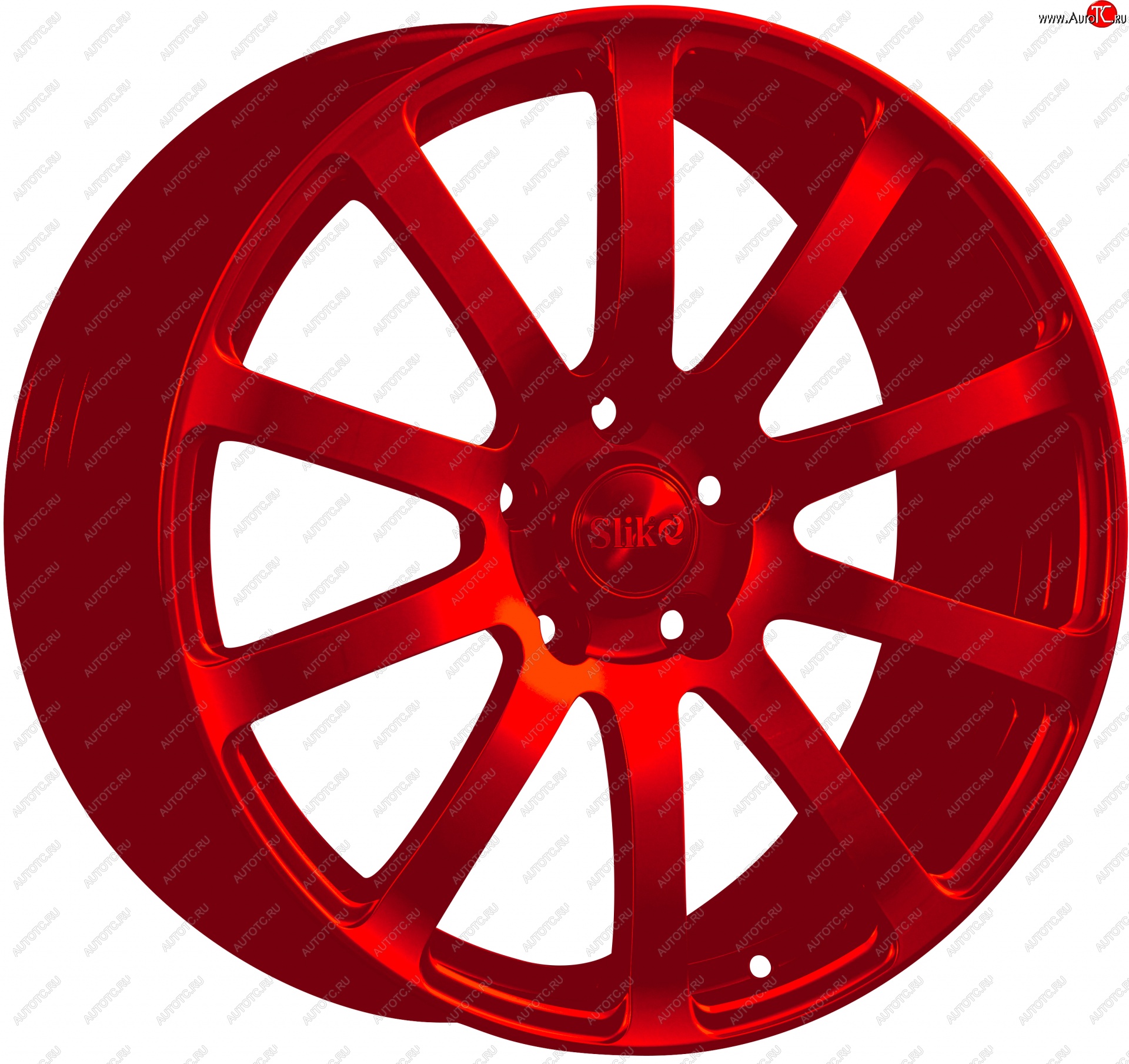 22 299 р. Кованый диск Slik PREMIUM L-812 8.5x18   (Candy красный (Candy RED))  с доставкой в г. Майкоп