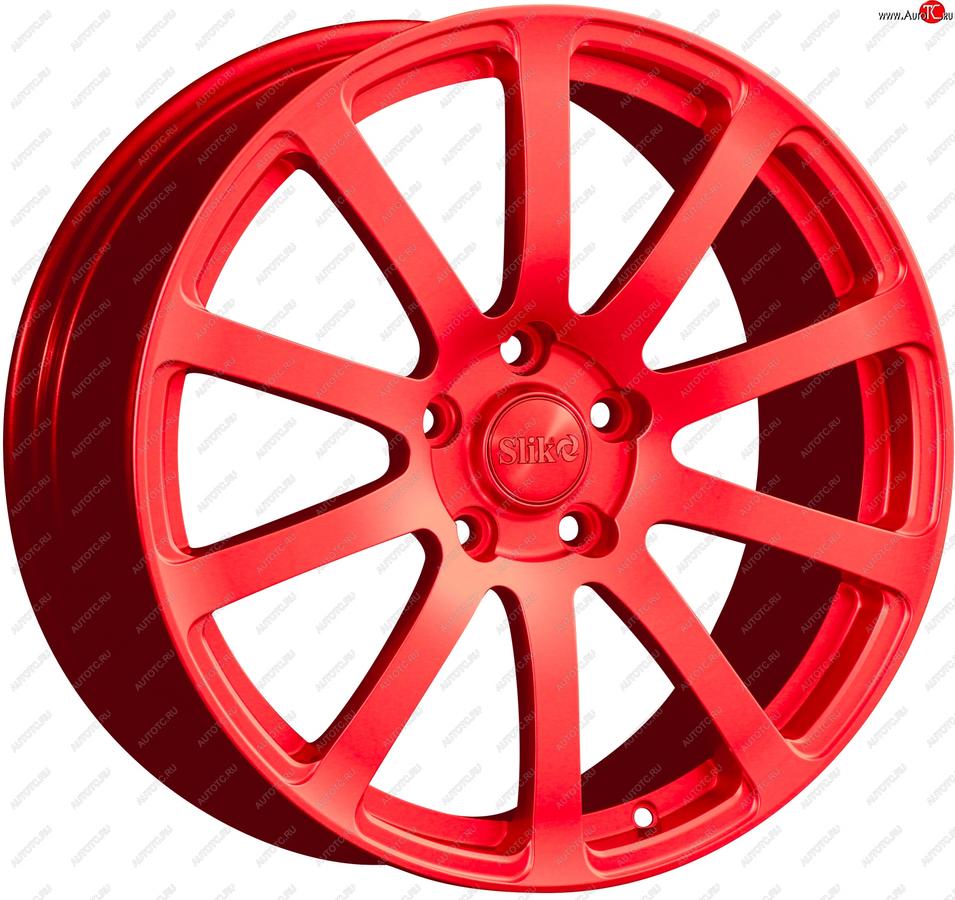 22 299 р. Кованый диск Slik PREMIUM L-812 8.5x18   (RAL 3026 ярко алый (3026))  с доставкой в г. Майкоп