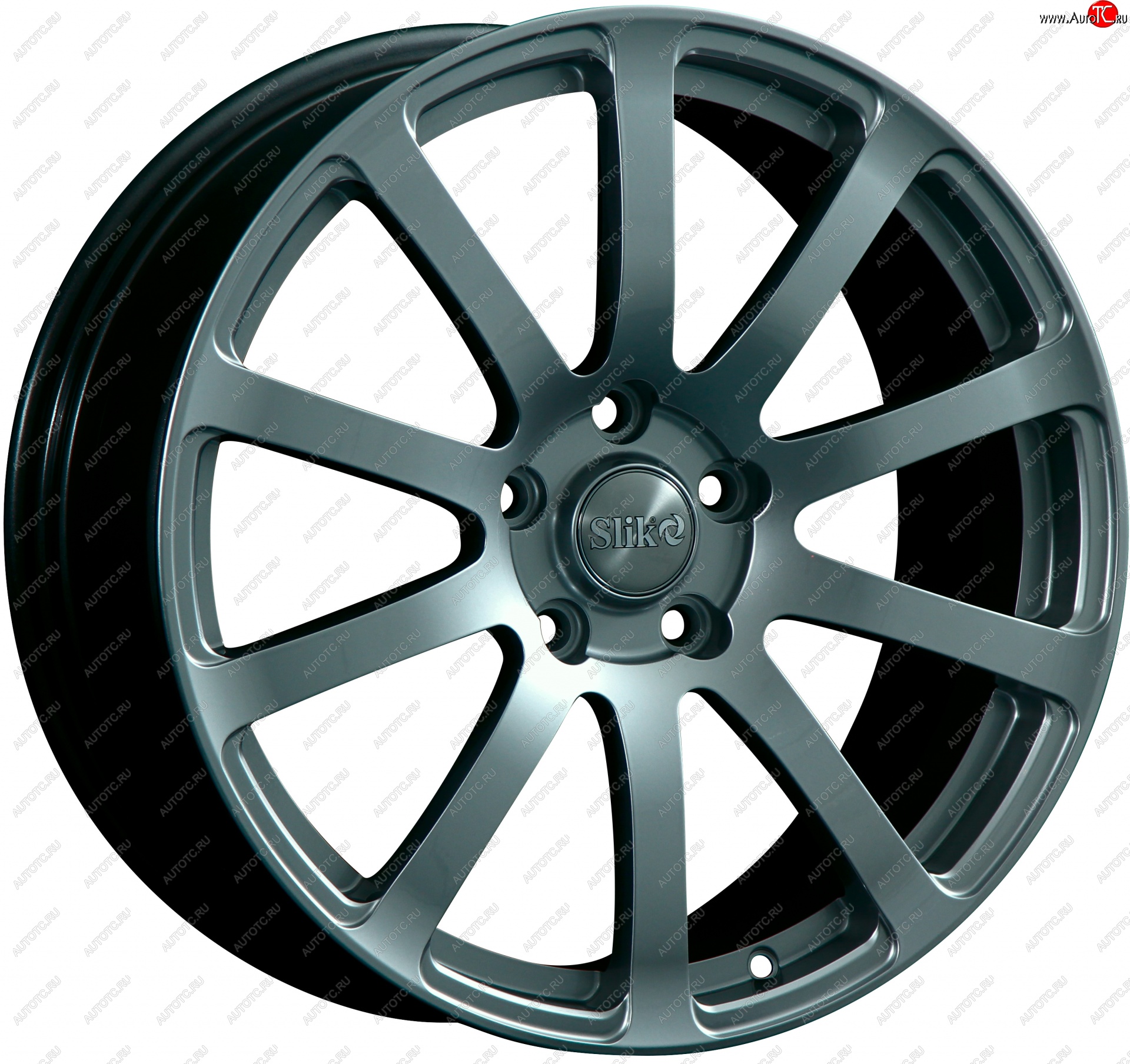22 299 р. Кованый диск Slik PREMIUM L-812 8.5x18   (Матовый серый титан (TITAN))  с доставкой в г. Майкоп