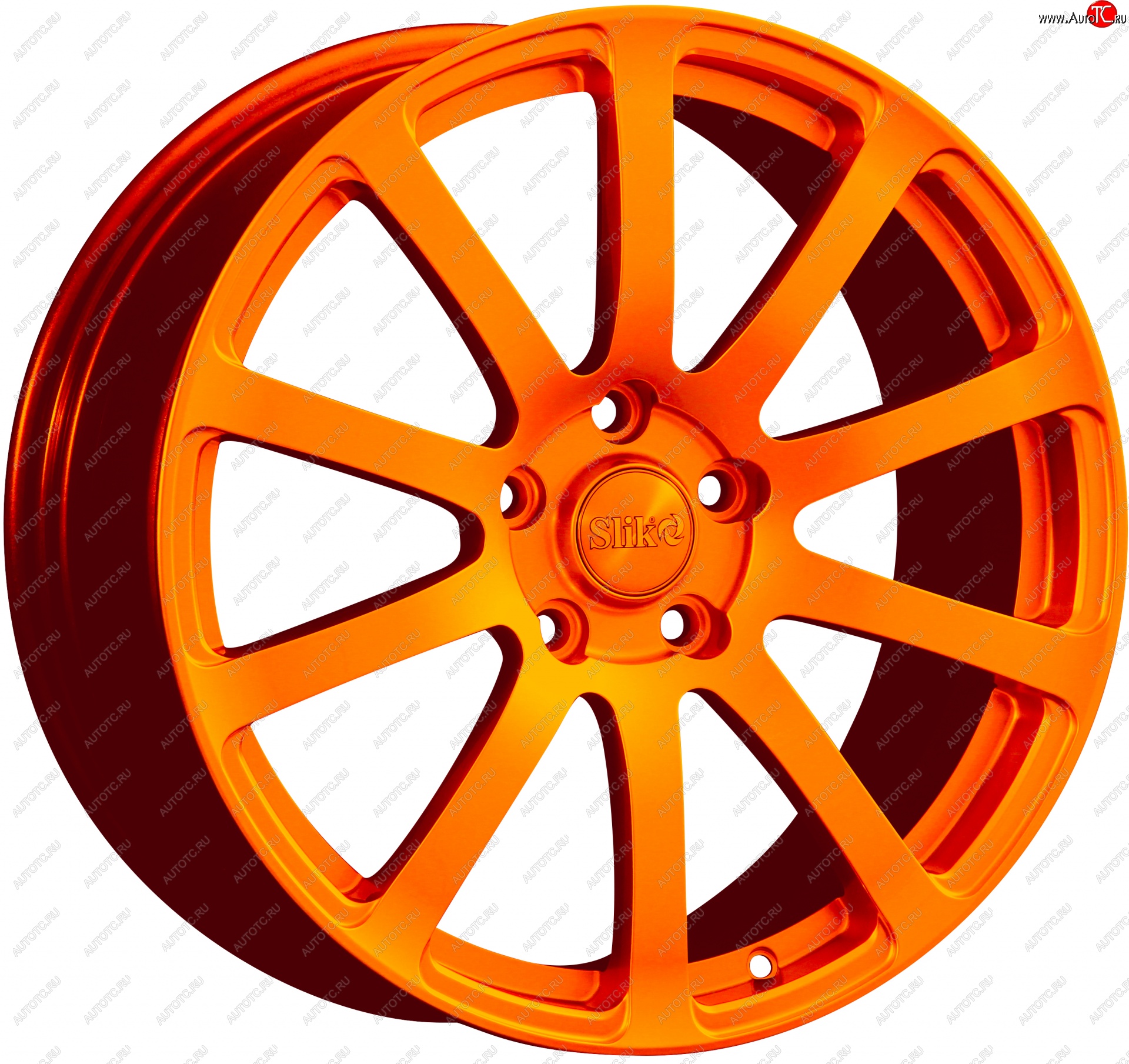22 299 р. Кованый диск Slik PREMIUM L-812 8.5x18   (Ярко оранжевый (ORANGE))  с доставкой в г. Майкоп