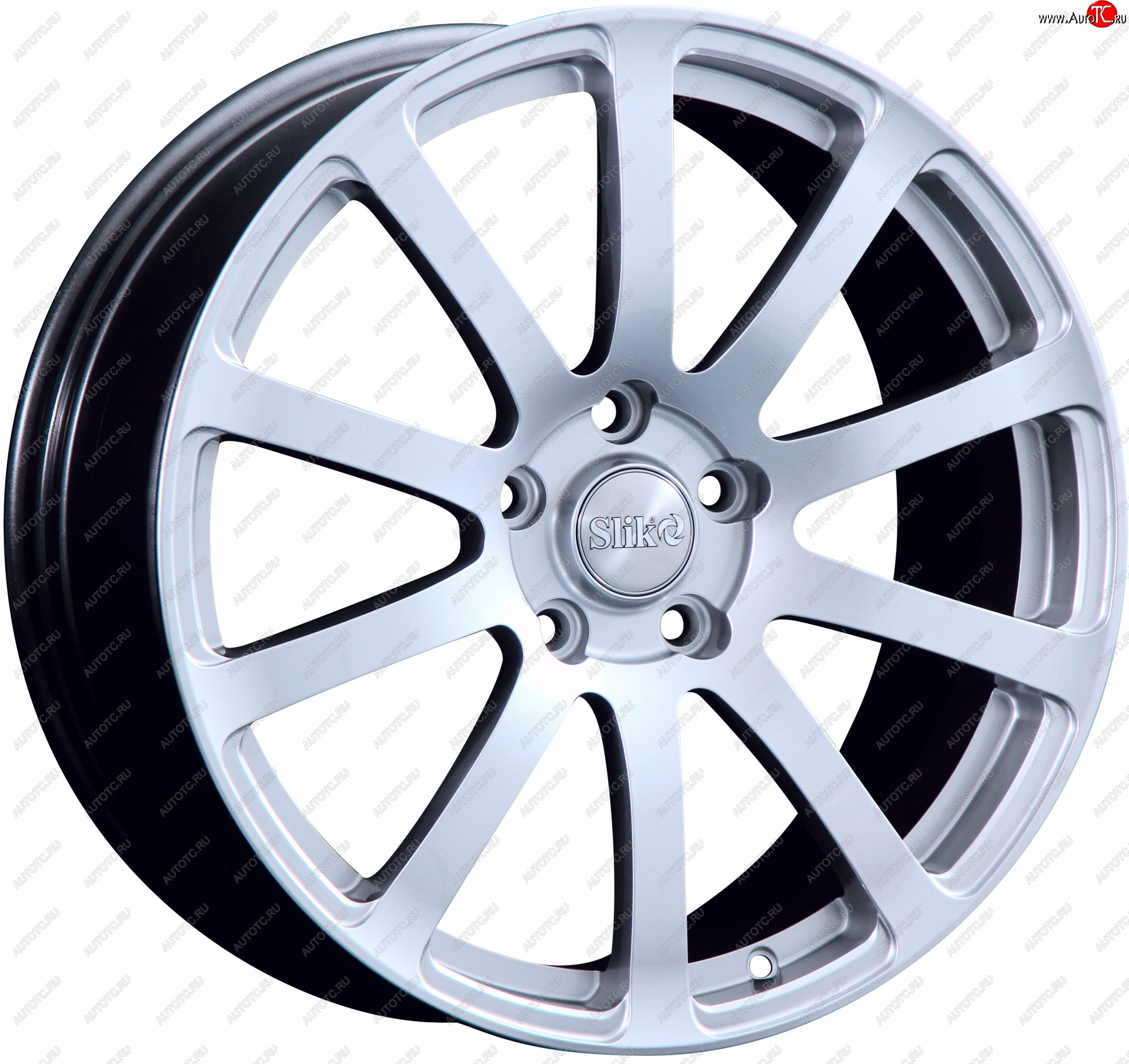 22 299 р. Кованый диск Slik PREMIUM L-812 8.5x18   (Ярко блестящее серебро (HPB))  с доставкой в г. Майкоп