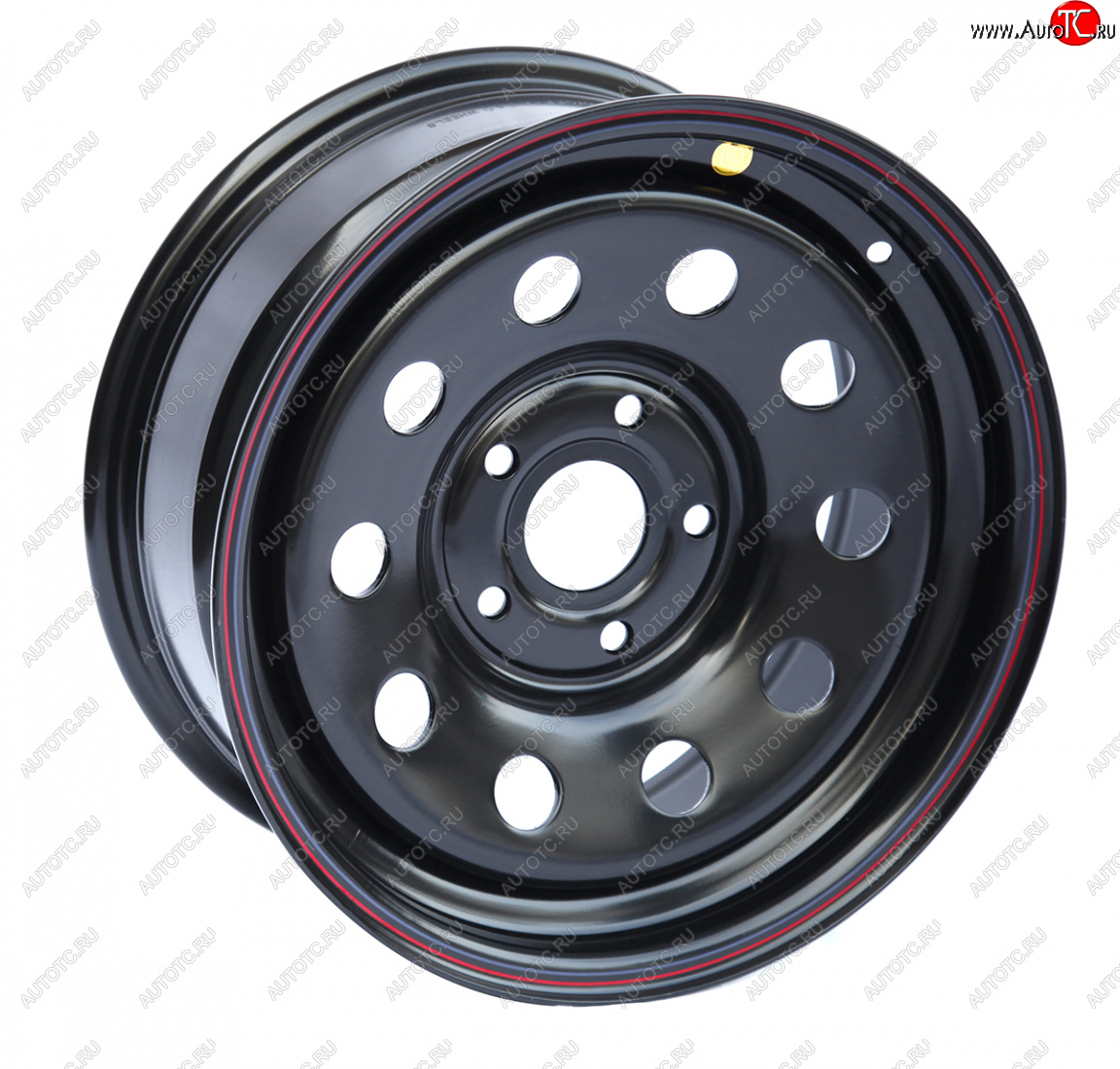 6 279 р. Штампованый диск OFF-ROAD Wheels (усиленный, круг) 7.0x16 BMW 5 серия E39 седан дорестайлинг (1995-2000) 5x120.0xDIA74.1xET20.0 (Цвет: черный)