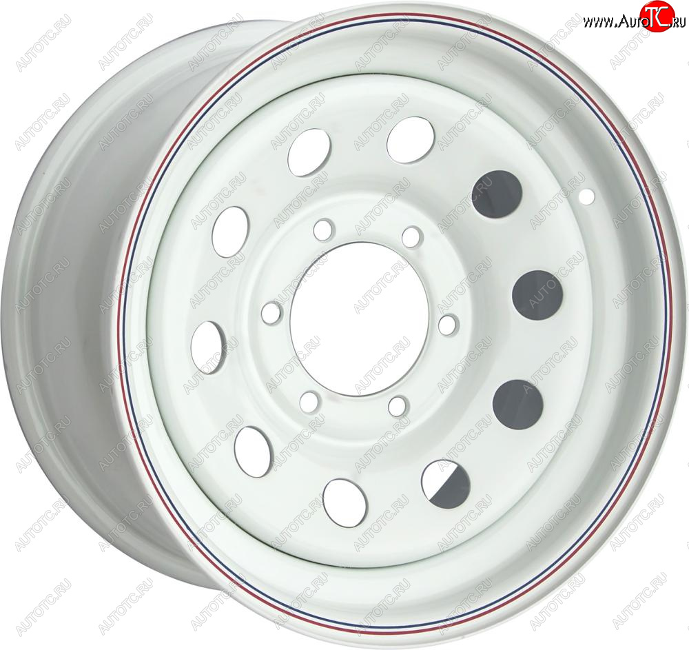 6 249 р. Штампованый диск OFF-ROAD Wheels (стальной усиленный, круг - белый). 7.0 x 16 Toyota Hiace H200 минивэн (Япония) дорестайлинг  (2004-2007) 6x139.7xDIA110.0xET30.0 