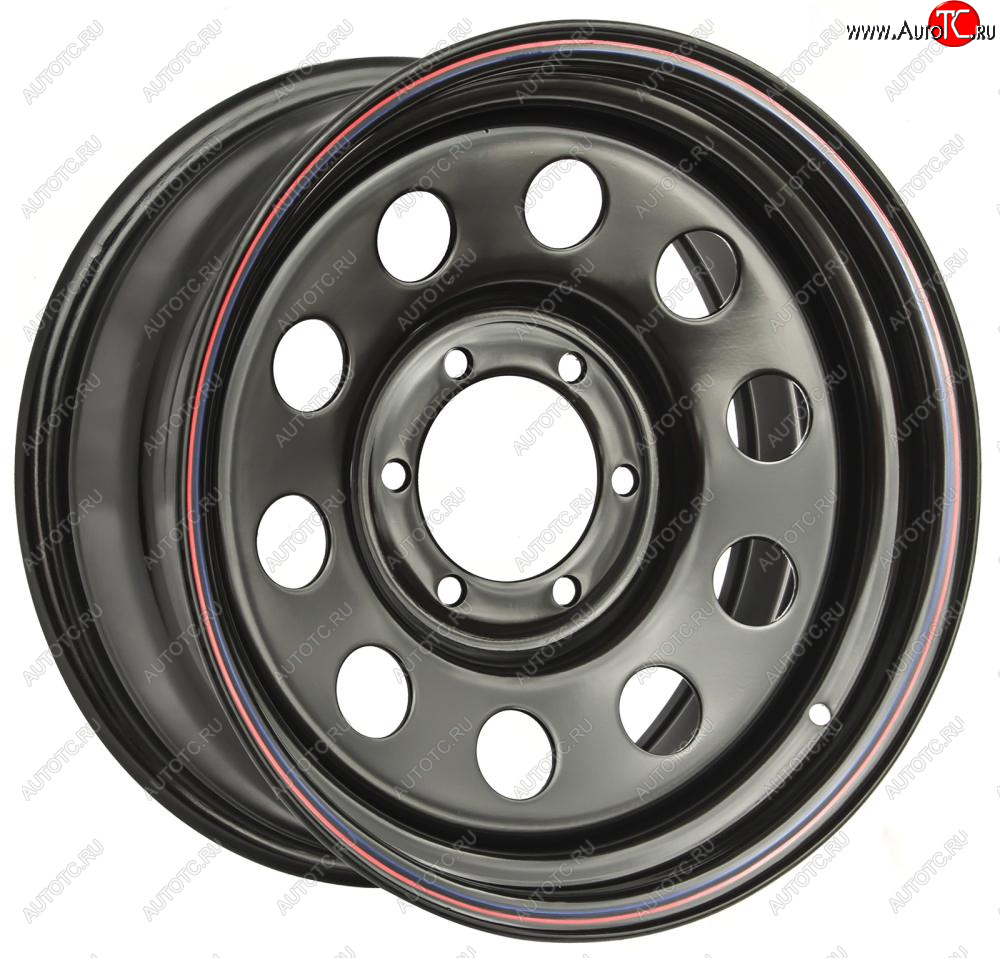 7 649 р. Штампованый диск OFF-ROAD Wheels (стальной усиленный, круг - черный). 7.0 x 17 BAIC BJ40 (2022-2025) 6x139.7xDIA110.0xET30.0 