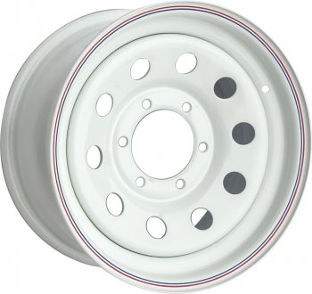 Штампованый диск OFF-ROAD Wheels (стальной усиленный, круг - белый). 8.0 x 16 Ford Ranger рестайлинг (2009-2011) 6x139.7xDIA110.0xET30.0