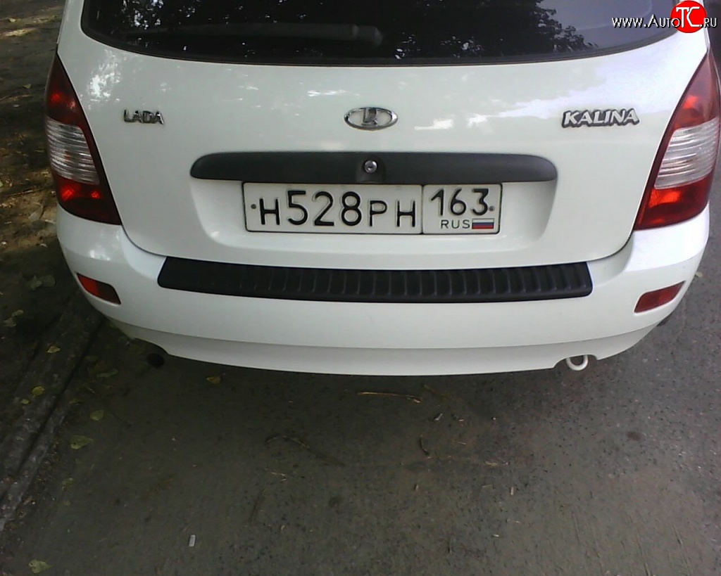 859 р. Накладка на задний бампер Ralex Tuning Лада Калина 1117 универсал (2004-2013)  с доставкой в г. Майкоп