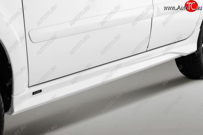 6 799 р. Пластиковые пороги Xmug Datsun on-DO седан дорестайлинг (2014-2019) (Неокрашенные)  с доставкой в г. Майкоп
