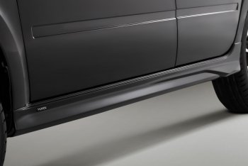 6 799 р. Пластиковые пороги Xmug Datsun on-DO седан дорестайлинг (2014-2019) (Неокрашенные)  с доставкой в г. Майкоп. Увеличить фотографию 2
