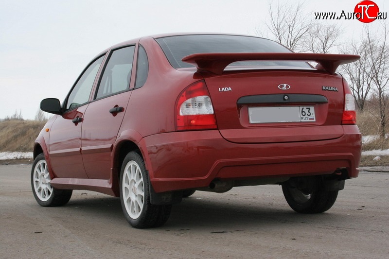 7 699 р. Задний бампер ATL  Лада Калина  1118 (2004-2013) седан (Неокрашенный)  с доставкой в г. Майкоп