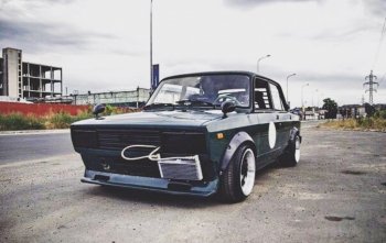 1 199 р. Накладка переднего бампера на Автостайл™ ″Вихур″  Лада 2101 - 2107 (Вариант 1)  с доставкой в г. Майкоп. Увеличить фотографию 8