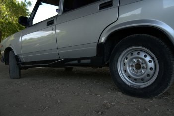 969 р. Пороги накладки Autodemic Полуарка с сеткой Лада 2102 (1971-1985) (Текстурная поверхность)  с доставкой в г. Майкоп. Увеличить фотографию 5
