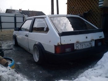 1 339 р. Лип Спойлер Утиный хвост RA Лада 2108 (1984-2003) (Поверхность глянец (под окраску), Неокрашенный)  с доставкой в г. Майкоп. Увеличить фотографию 2