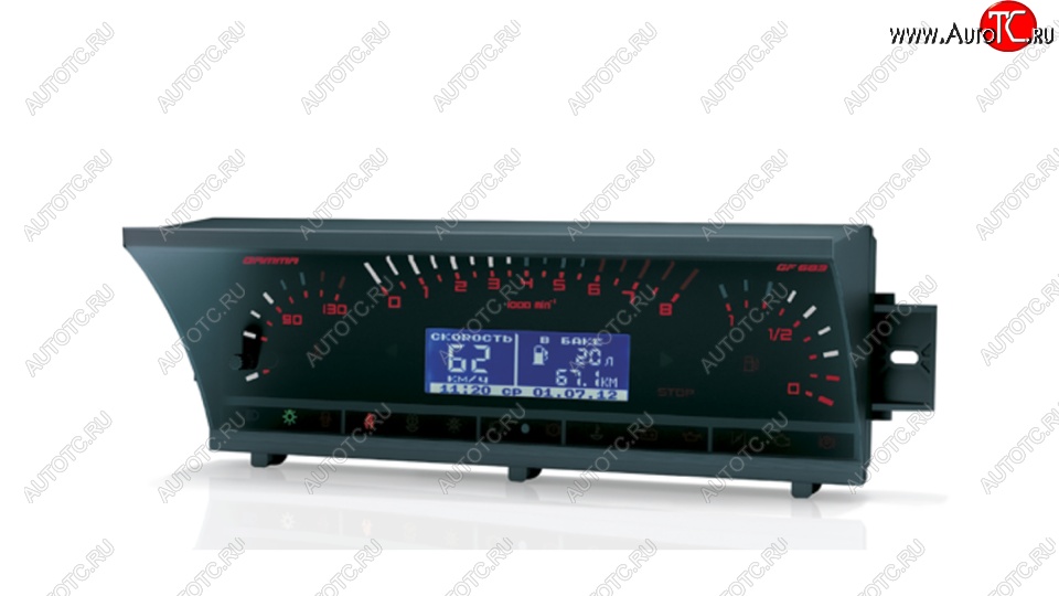 23 799 р. Комбинация приборов Gamma GF 683 (для автомобилей с высокой .панелью приборов) Лада 2108 (1984-2003)  с доставкой в г. Майкоп
