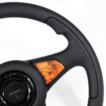 3 399 р. Рулевое колесо Sport Extrim Delux (Ø360 мм)  Лада 2108 - Надежда  2120 (Дерево)  с доставкой в г. Майкоп. Увеличить фотографию 3