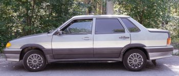 799 р. Пороги накладки Катран Лада 21099 (1990-2004) (Текстурная поверхность)  с доставкой в г. Майкоп. Увеличить фотографию 5