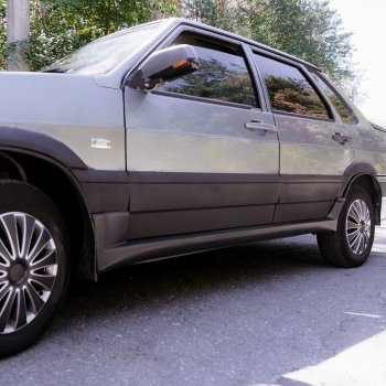 799 р. Пороги накладки Катран Лада 21099 (1990-2004) (Текстурная поверхность)  с доставкой в г. Майкоп. Увеличить фотографию 6