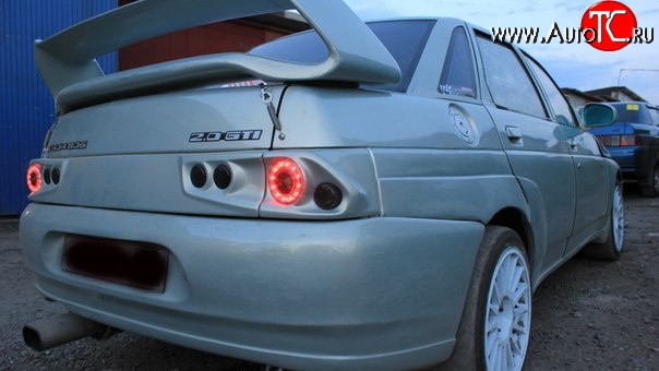3 749 р. Задняя маска под модульную оптику Falkon Лада 2112 купе (2002-2009)  с доставкой в г. Майкоп