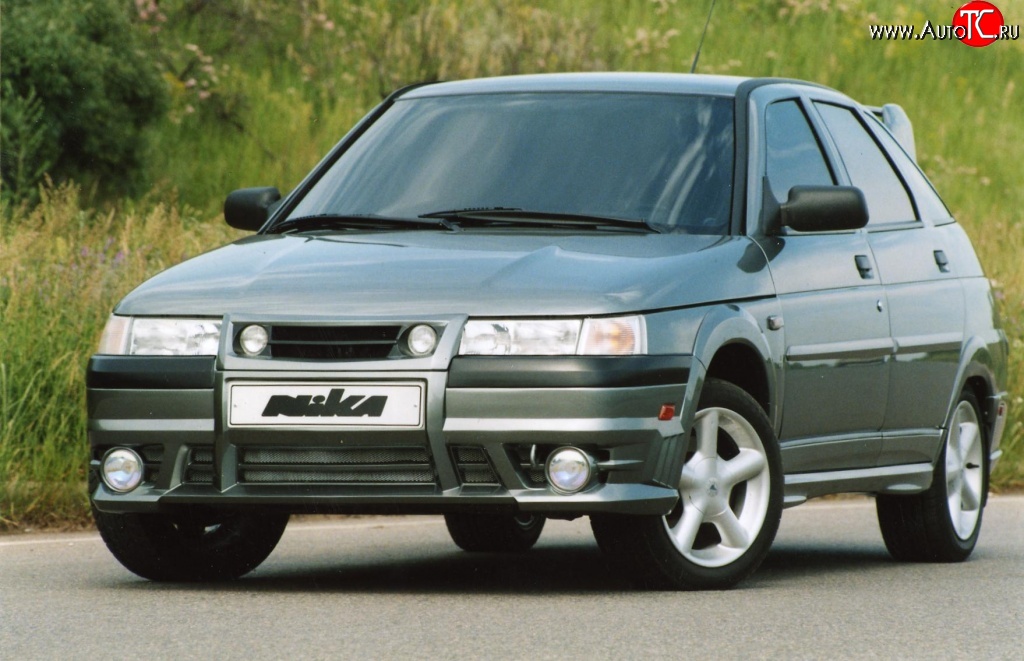 3 699 р. Передний бампер Nika-5 Лада 2112 хэтчбек (1999-2008) (Неокрашенный)  с доставкой в г. Майкоп