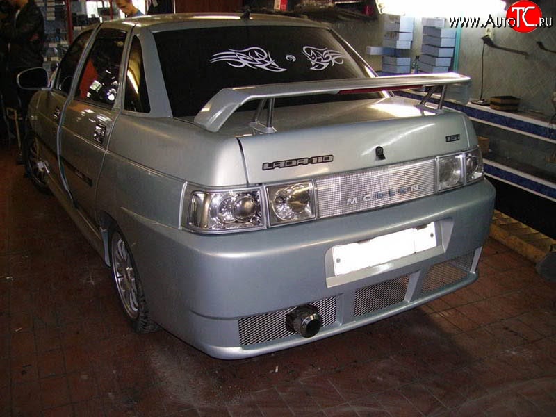 7 699 р. Задний бампер Е-4  Лада 2110 (1995-2007) седан (Неокрашенный)  с доставкой в г. Майкоп