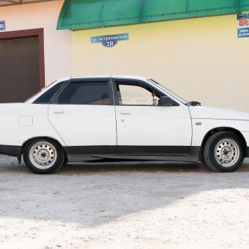 1 079 р. Пороги накладки Autodemic ВИНТ СПОРТ (с сеткой) Лада 2110 седан (1995-2007)  с доставкой в г. Майкоп. Увеличить фотографию 2