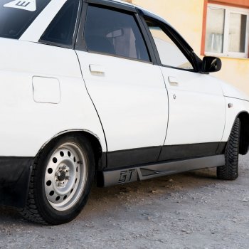 1 039 р. Пороги накладки GT Лада 2110 седан (1995-2007) (Текстурная поверхность)  с доставкой в г. Майкоп. Увеличить фотографию 7