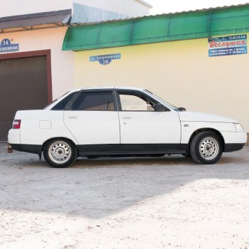 679 р. Пороги накладки Лапша Autodemic  Лада 2110 - 2112  с доставкой в г. Майкоп. Увеличить фотографию 2