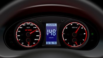 Комбинация приборов Ferrum GF 818 Black Лада 2110 - Калина Спорт  1119