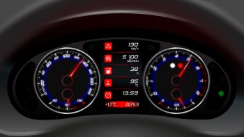 Приборная панель Ferrum GF 822 4.3″ Лада 2110 - Приора ( 2170,  2171,  2172,  21728)