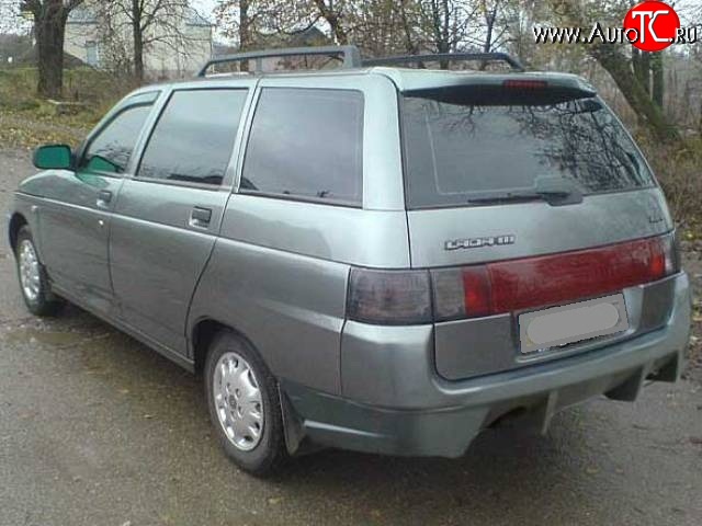 4 649 р. Задний бампер RS Лада 2111 универсал (1998-2009) (Неокрашенный)  с доставкой в г. Майкоп