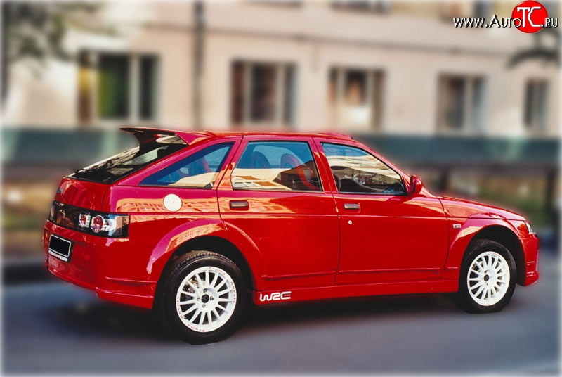 6 999 р. Задний бампер WRC Evo Лада 2112 купе (2002-2009) (Неокрашенный)  с доставкой в г. Майкоп