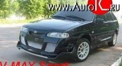 7 799 р. Передний бампер V-MAX Лада 2113 (2004-2013) (Без сетки, Неокрашенный)  с доставкой в г. Майкоп. Увеличить фотографию 2