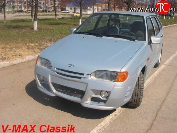 7 799 р. Передний бампер V-MAX Лада 2113 (2004-2013) (Без сетки, Неокрашенный)  с доставкой в г. Майкоп