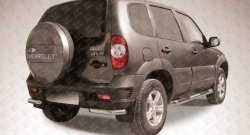 Защита заднего бампера из двух боковых уголков диаметром 57 мм Slitkoff Chevrolet Niva  2123 (2009-2020), Лада 2123 (Нива Шевроле) (2009-2021)