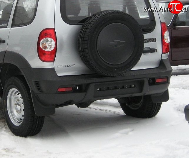 12 999 р. Задний бампер Бертоне Chevrolet Niva 2123 рестайлинг (2009-2020) (Окрашенный)  с доставкой в г. Майкоп