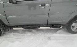 12 849 р. Защита порогов со вставками для ног Protection  Chevrolet Niva  2123 (2009-2020), Лада 2123 (Нива Шевроле) (2009-2021)  с доставкой в г. Майкоп. Увеличить фотографию 3