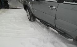 12 849 р. Защита порогов со вставками для ног Protection  Chevrolet Niva  2123 (2009-2020), Лада 2123 (Нива Шевроле) (2009-2021)  с доставкой в г. Майкоп. Увеличить фотографию 4